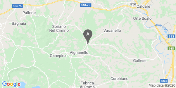 mappa Via Cavalieri Di Malta, 1 - Vignanello (VT)  auto lungo termine a Viterbo